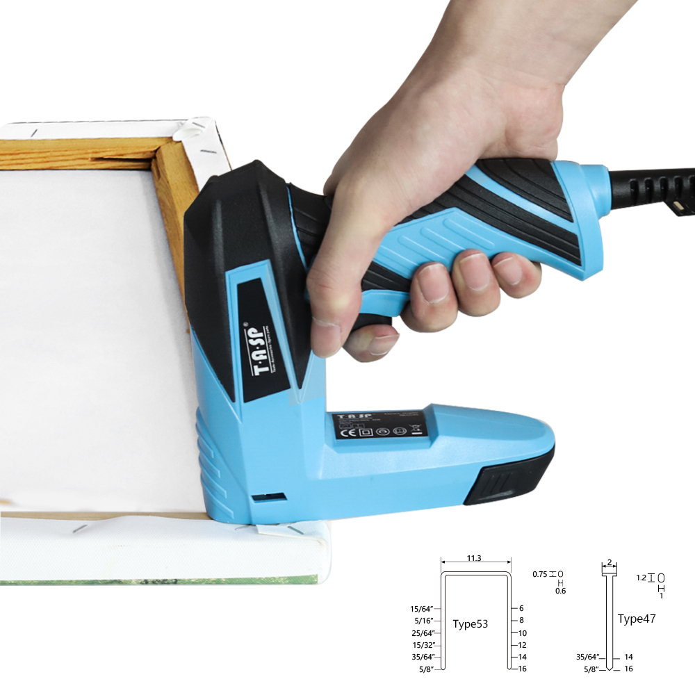 230V 2 Trong 1 Điện Súng Bắn Ghim Xây Dựng Kim Bấm Móng Tay Tacker Cho Diyer Gia Chủ Bọc Cải Tạo Dụng Cụ Điện