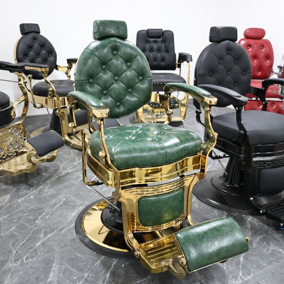 Luxe Kapperszaak Kappersstoel, 360° °   Draaibaar en diagonaal liggen, hydraulische lift, stoelen, schoonheidskapsel salonmeubilair