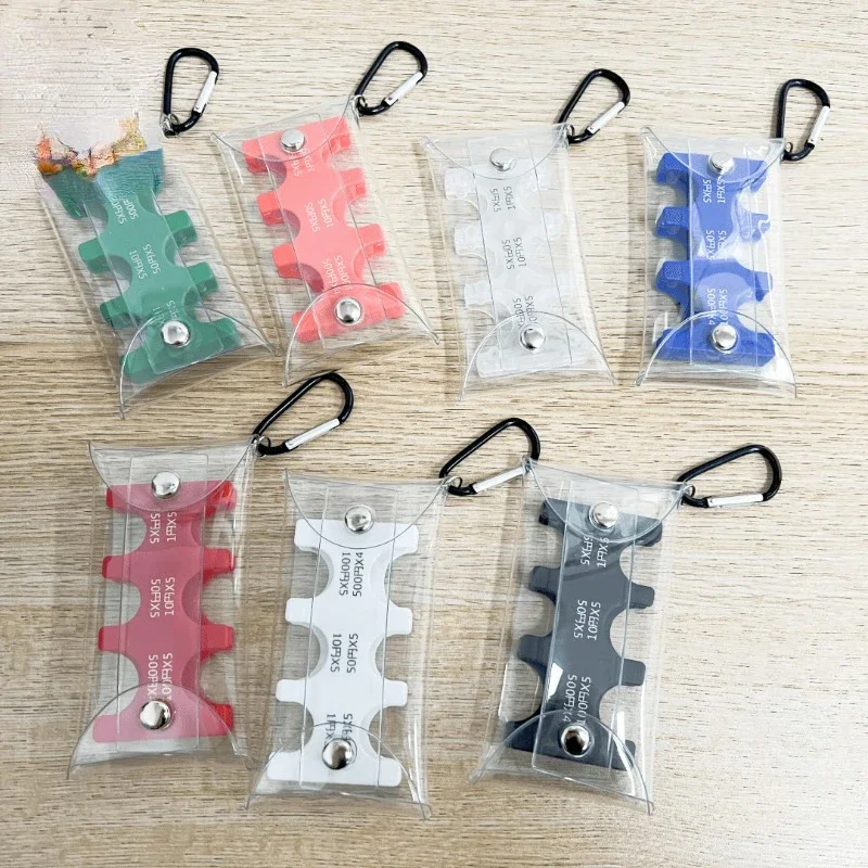 Monedero, billeteras de PVC, portátil, de viaje, monedero multiposición, Clip, monedero, estilo japonés, bolsillo para monedas portátil