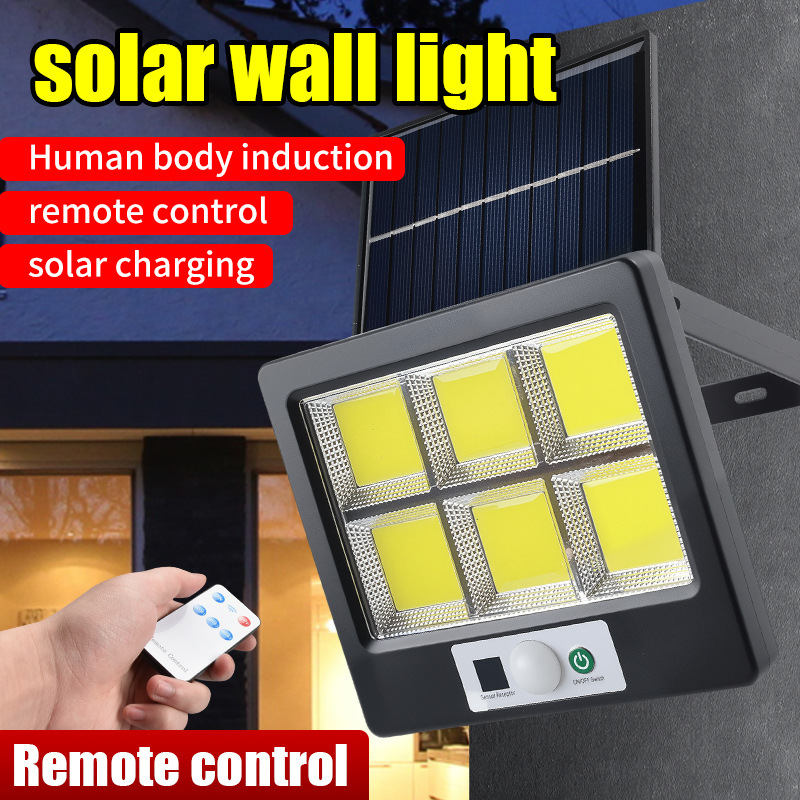 Lámpara Solar LED de Pared, Impermeable, con Sensor de Movimiento, 3 Modos, Luz Solar para Jardín, Seguridad, Iluminación de Pared