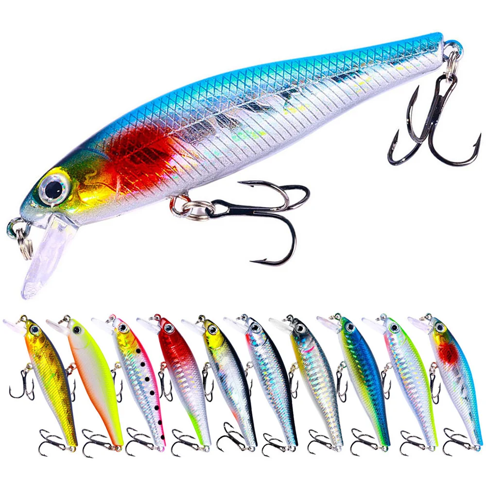 Minnow Crank Wobbler Jerkbait Angeln Locken 8,8 Cm 9G Isca Künstliche Carkbait Wobbler Swimbait Angelgerät für Bass Hecht karpfen