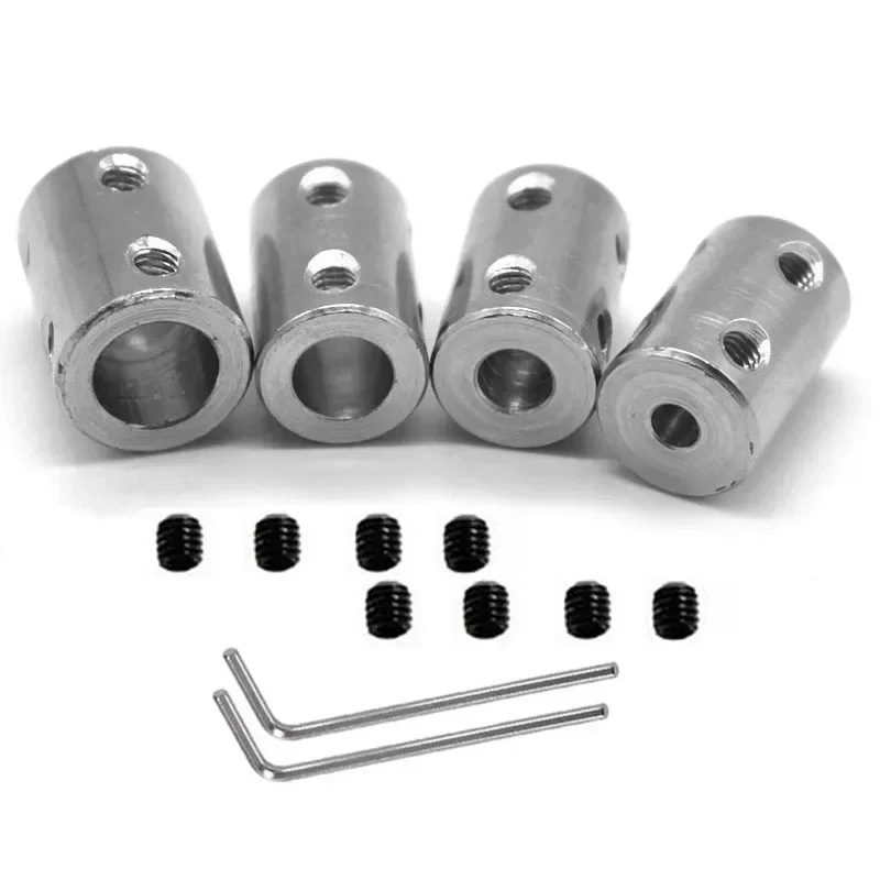 4 mm/5 mm/6 mm/8 mm/10 mm 45 #   Acoplador de eje rígido de acero, manguito de conector de transmisión de Motor D14L22 D16L22 14x22 16x22