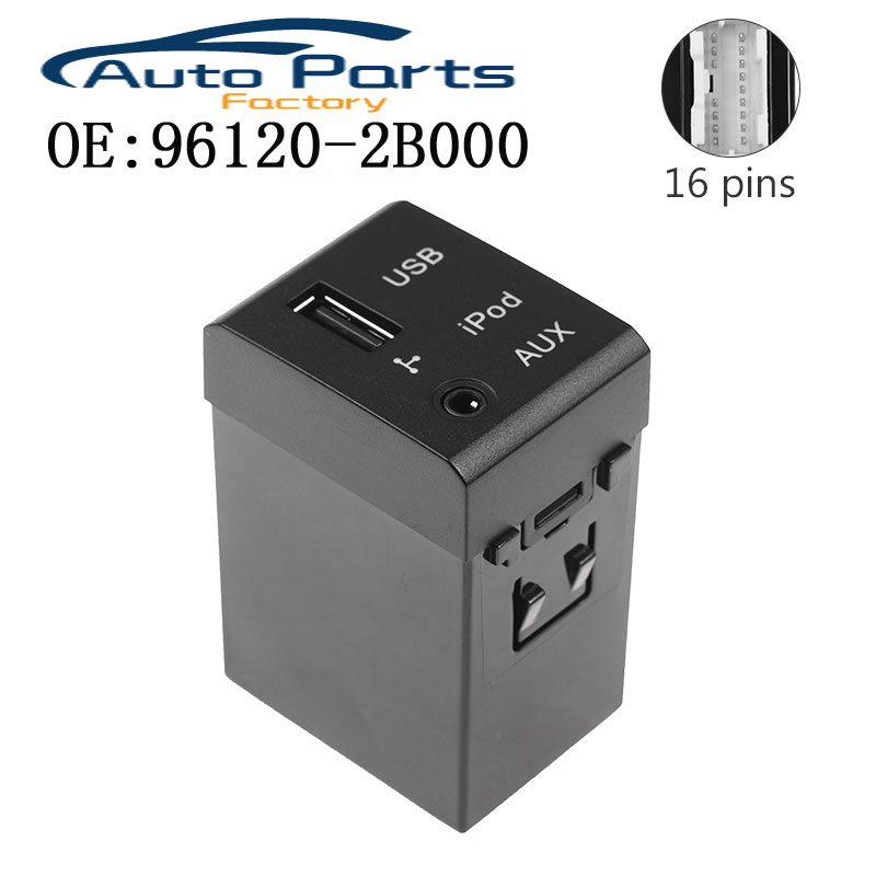 96120-2B000 nowe gniazdo Audio Assy AUX IPOD USB dla HYUNDAI SANTA FE 2007-2012 961202B000