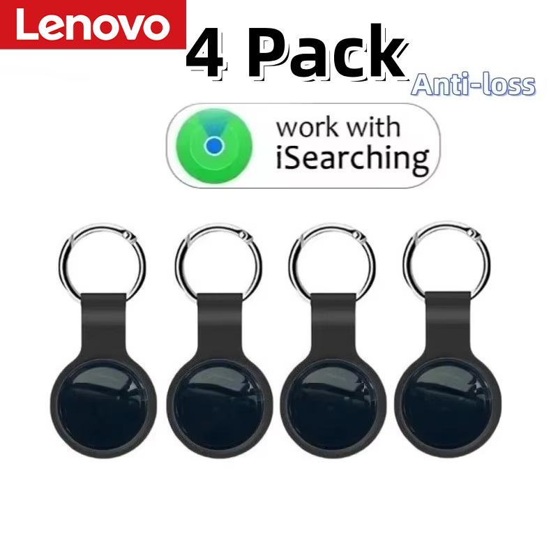 Lenovo Mini Bluetooth 5.0 GPS-трекер, круглый, для отслеживания домашних животных, детей, сумок, кошельков, локатор, Air Tag, умный дом