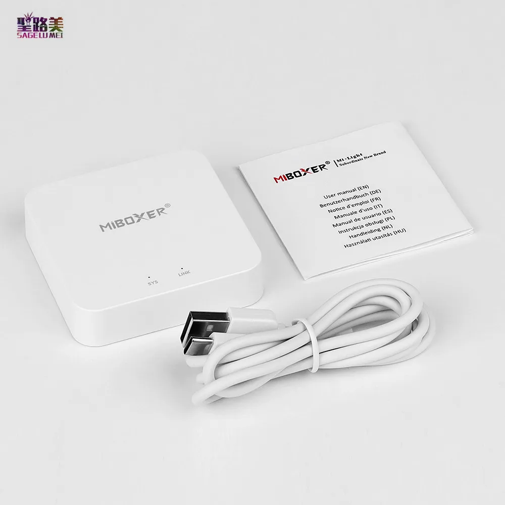WL-Box2 led wifi controlador inteligente sem fio 2.4ghz gateway voz wifi rgb controlador tuya para mi boxer lâmpada led luz de tira