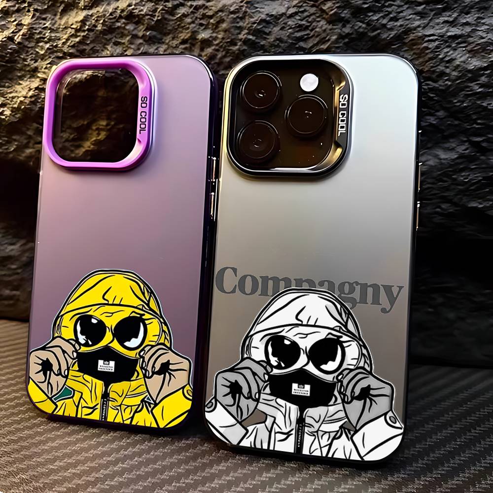 Marca caso de telefone iphone 16 15 14 13 12 11 pro max x xr xsmax 8 7 plus doce fosco C-CP p-puals capa traseira à prova de choque