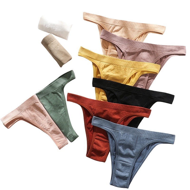 1 confezione di slip senza cuciture da donna, mutandine brasiliane, lingerie sexy con inserto in morbido cotone, intimo elasticizzato confortevole da donna, M-L