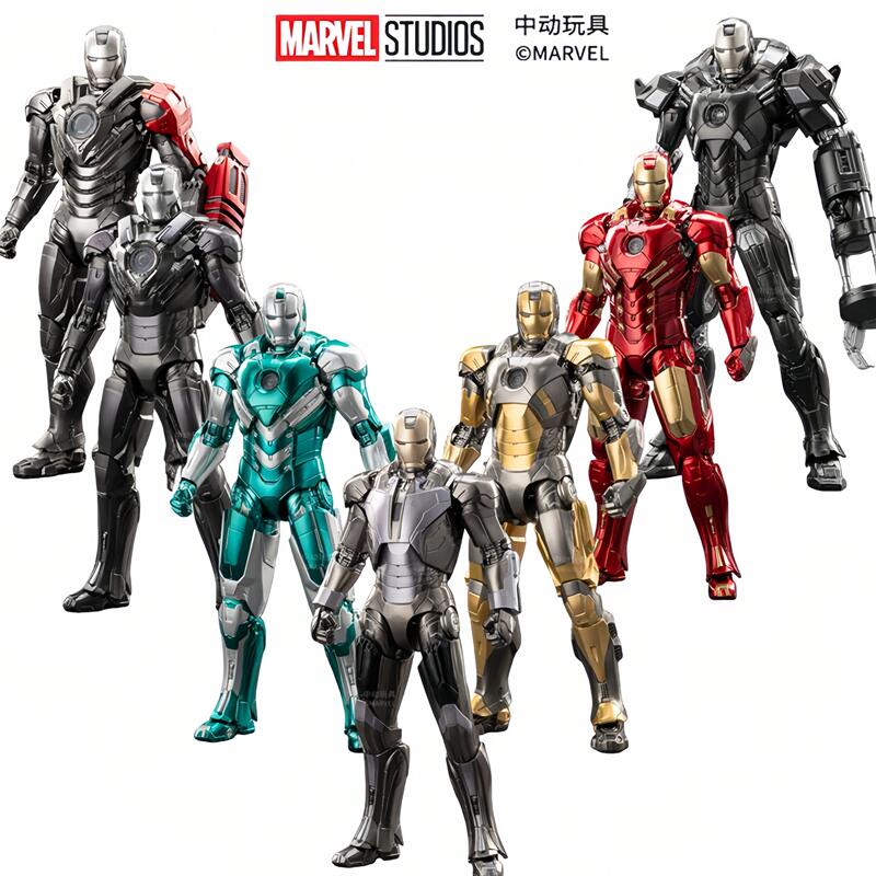 ZD Toys The Avengers Iron Man MK8 MK20 (Python) MK29 (Fiddler) MK31 (Piston) MK32 MK34 (Southpaw) Action Figure Model Speelgoed Cadeau