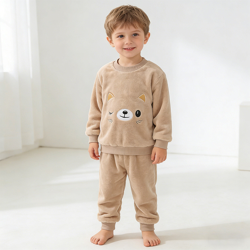 Conjuntos de Pijamas Infantis 2026 Camisetas + Calças 2 Peças Pijamas de Inverno para Meninas Roupas para Crianças de 2 a 8 Anos Roupas de Dormir para Meninos