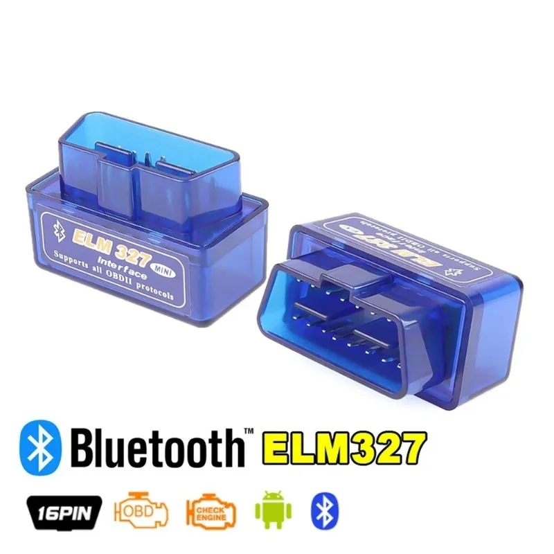 Interface de 16 pinos v2.1 elm327 obd2 mini leitor de código ferramenta de digitalização bluetooth scanner de carro para android ferramenta de diagnóstico obdii obd 2 para um