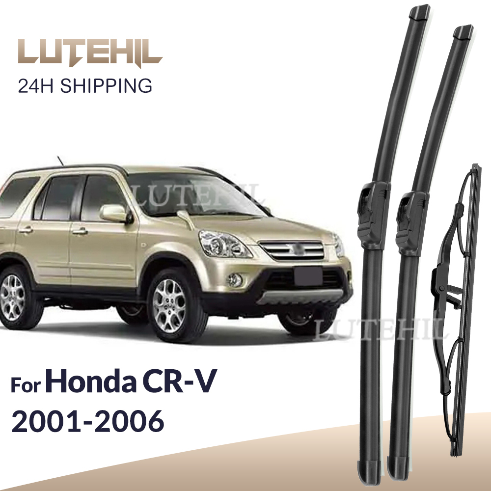 For Honda CR-V CRV MK2 2001-2006 2002 2003 2004 Wiper Front & Rear Wiper Blades Windshield Windscreen Window Brushes 21"+20"+11"