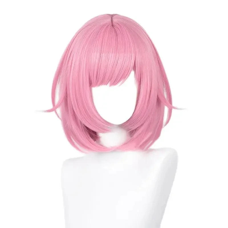 Projeto SEKAI COLORFUL STAGE! Ootori Emu Cosplay Peruca Emu Curto Rosa Resistente ao Calor Perucas Sintéticas Anime