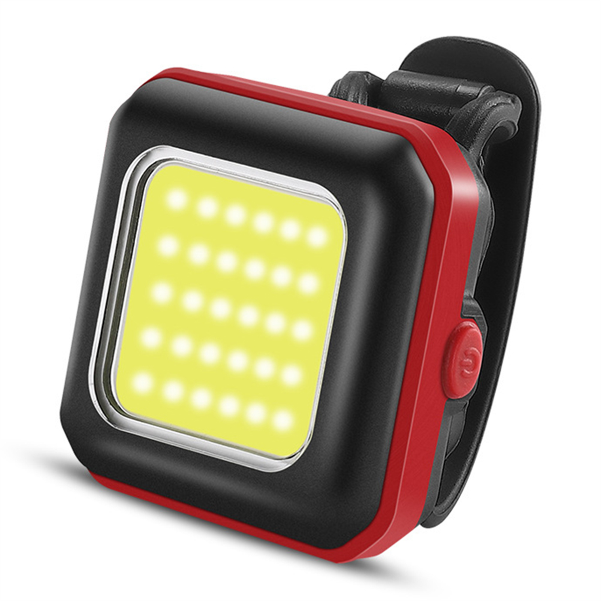 Faro delantero para bicicleta de montaña A71P, luz delantera de conducción nocturna, recargable por USB, linterna ultrabrillante, advertencia trasera, luz roja y blanca