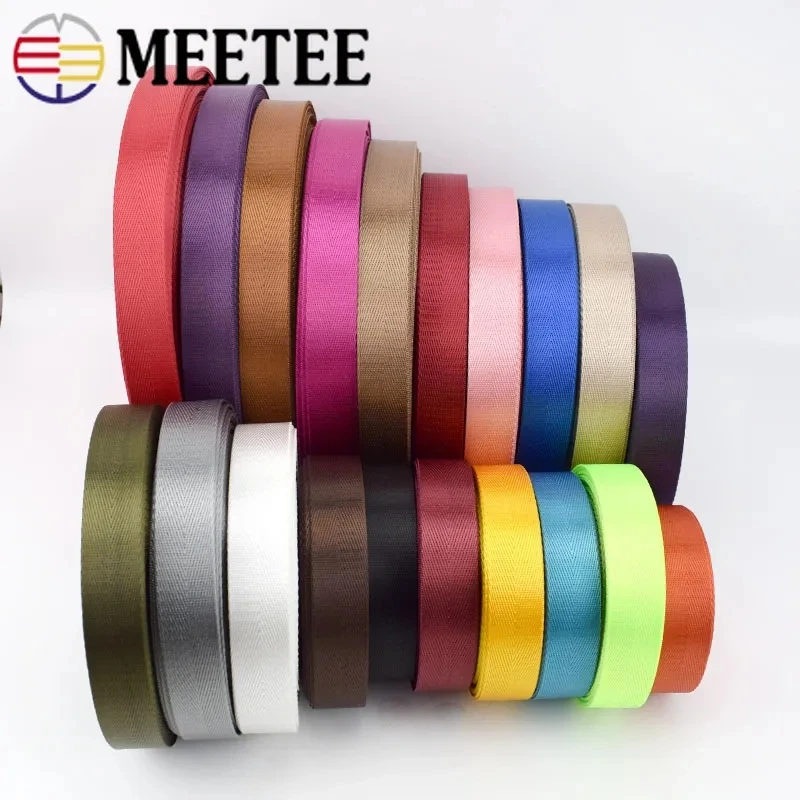 45Meter 1Mm Tebal Anyaman Tape untuk Ransel Tali Pita Band Ransel Kursi Mobil Bias Mengikat DIY Sabuk Jahit Aksesoris