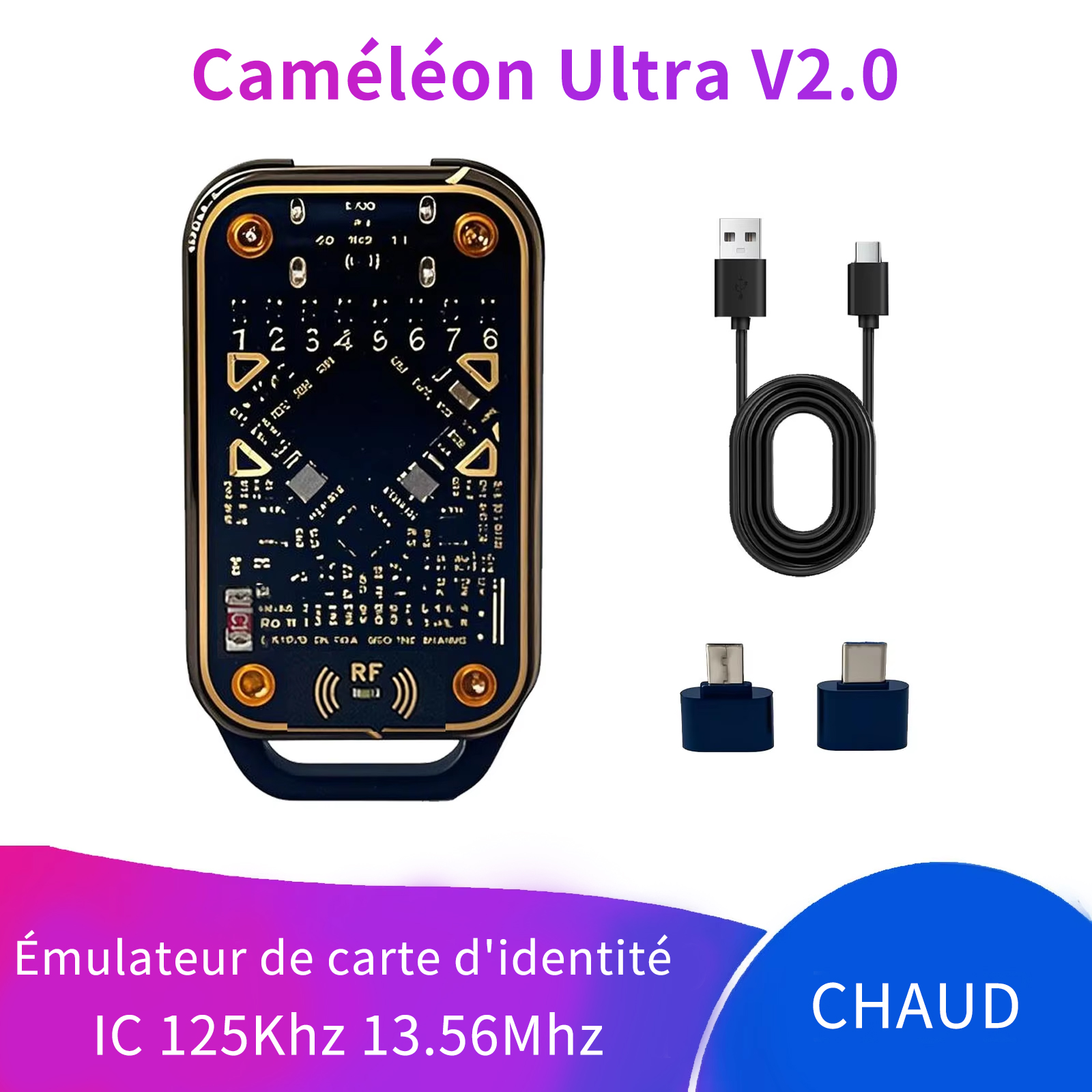 Nouvel émulateur de carte à puce caméléon Ultra sans contact, Compatible avec le graveur de lecture NFC, puce intelligente RFID, lecteur d'identification IC, copieur d'étiquettes