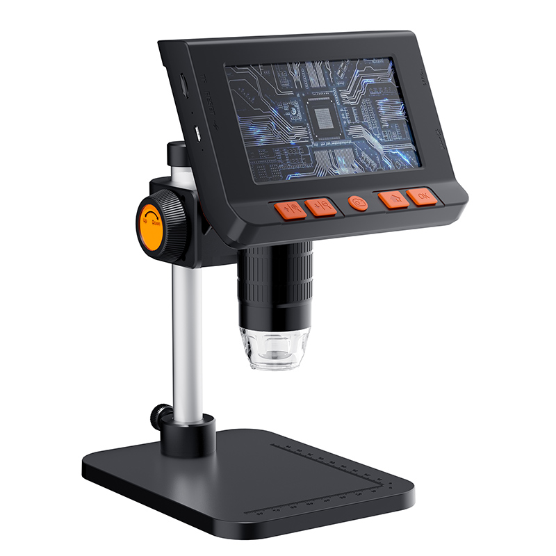 1000X 4.3" LCD Digital Microscope 1080P Coin Microscopio USB Electron Microscopes With stand For Soldering Repair Support PC