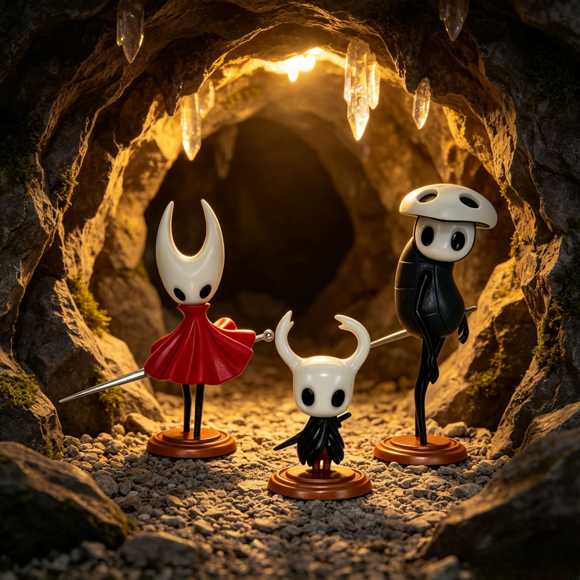 Hete 3-delige set Hollow Knight Anime Figuur GK Game Anime Beeldje Actiefiguur Model PVC Decoratie Ornament Verzamel Speelgoed