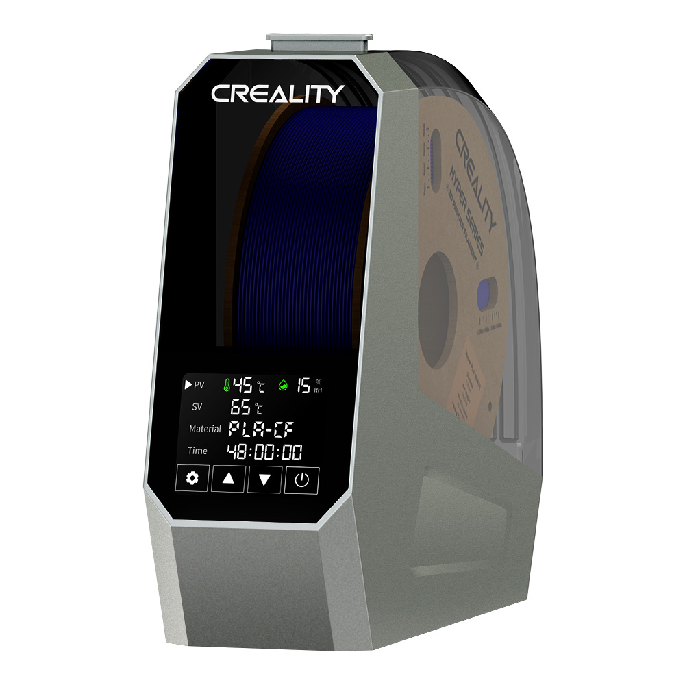 Boîte sèche-filament Creality Space π 360 °   Chauffage à air chaud Filament 1,75 mm et 2,85 mm Minuterie 48 heures Surveillance de l'humidité en temps réel