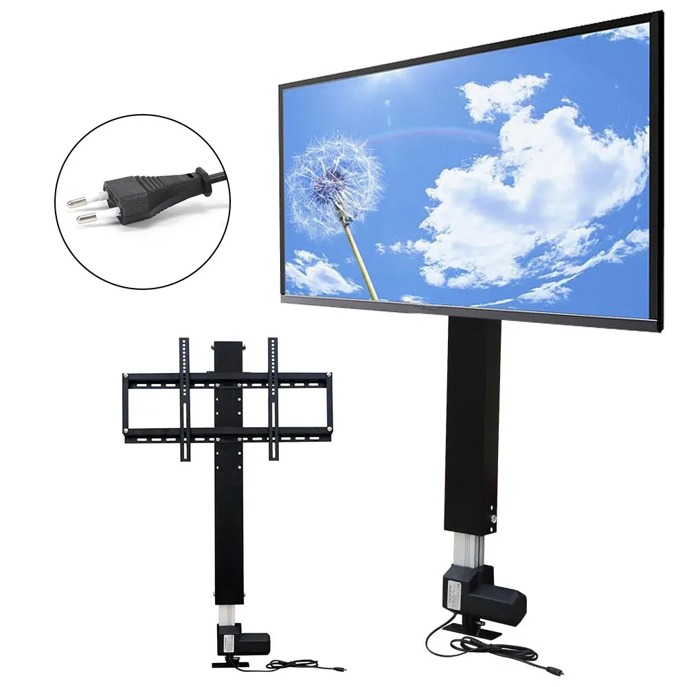 Bymaocar 700mm regulowany elektryczny uchwyt do podnoszenia telewizora do telewizora 26"-57" z pilotem