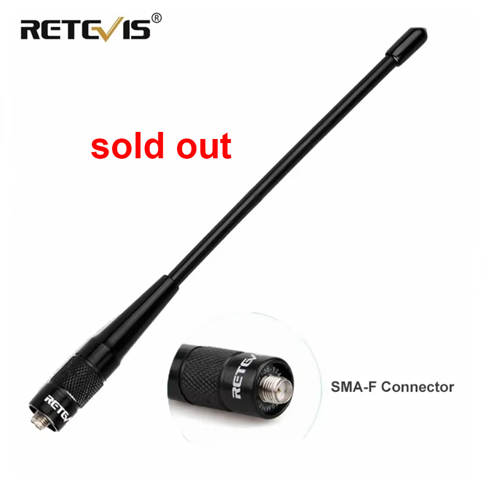 Reteビス-SMA-Fトランシーバーアンテナ、RHD-701、vhf、uhf、2dbi、kenwood Baofeng uv 5r、quansheng、uv k5、k6、hyt、グラデーションアクセサリーに適合