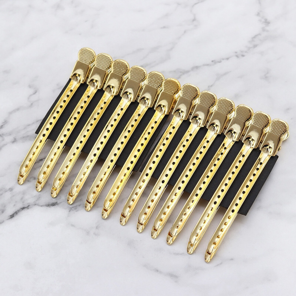 5/10Pcs ดูแลเส้นผมคลิปสแตนเลสสตีล Hairdressing คลิปตัดสำหรับตัดผมตัดผมใช้จัดแต่งทรงผมเครื่องมือ
