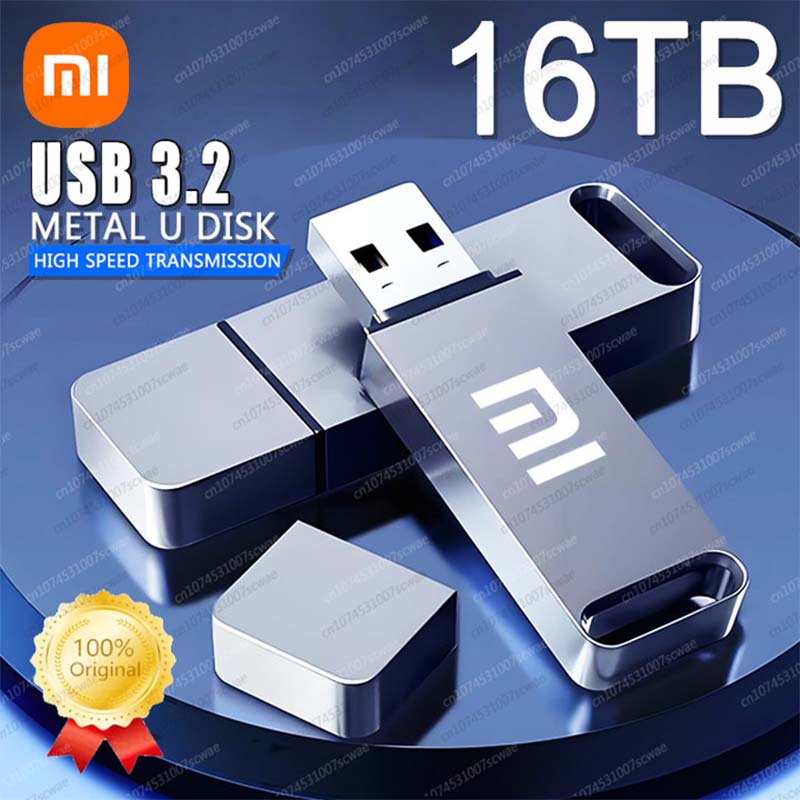 Unidad Flash Xiaomi USB 3,2, 16TB, interfaz tipo C de 8TB, memoria de Metal de capacidad Real, unidad de memoria Flash de alta velocidad, memoria U