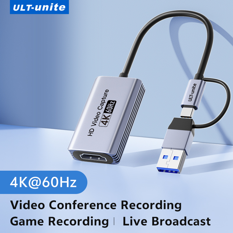 Карта видеозахвата 4K MS2130S HDMI — USB-A/USB-C USB3.0 Запись видео и аудио для OBS Studio PotPlayer QT Player