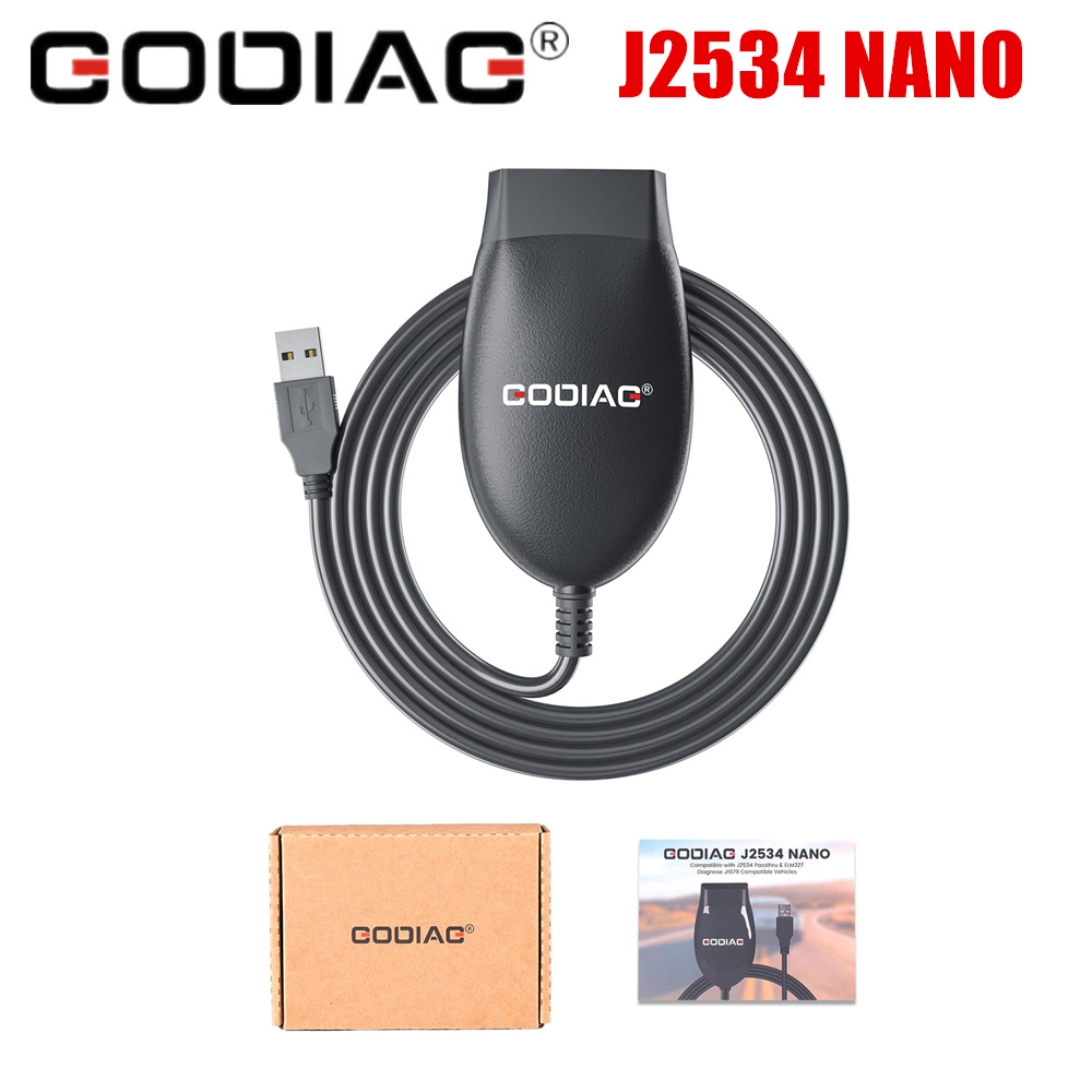 Goag GD101 J2534 kabel diagnostik Passthru untuk FordMazda/Honda/Toyota/Renault/Forscan/ScanMaster/SDD/PCM-Flash/ELM327/j1999