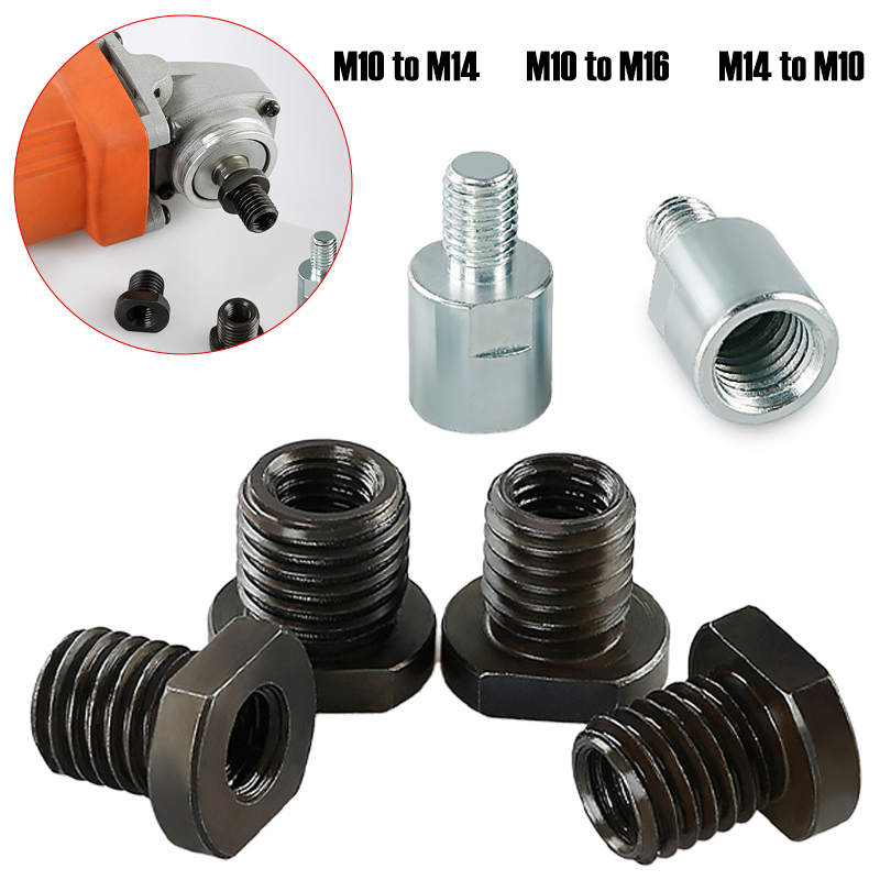 Haakse Slijper Draad Conversie Adapter M10 M14 16 Moer Drijfstang Intern naar Buitendraad Power Tool DIY Accessoires 1 st