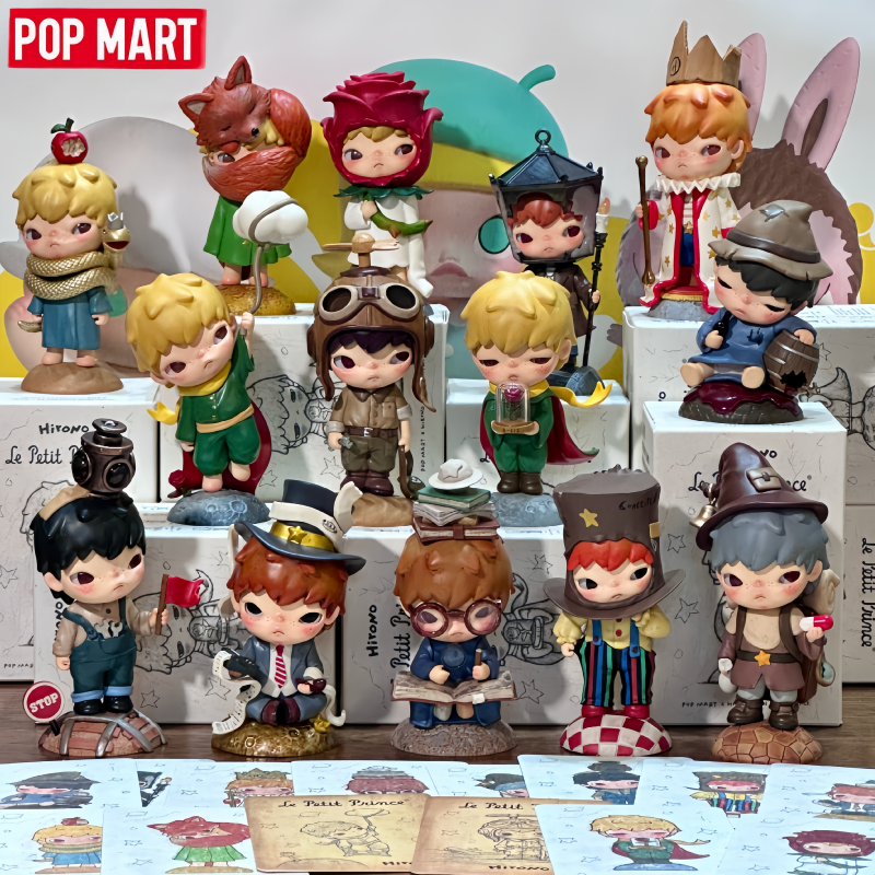 POP MART Hirono x Le Petit Prince Serie Blind Box Toys Mystery Box Mistery Toys Фигурка-сюрприз Симпатичные модели Подарок на день рождения