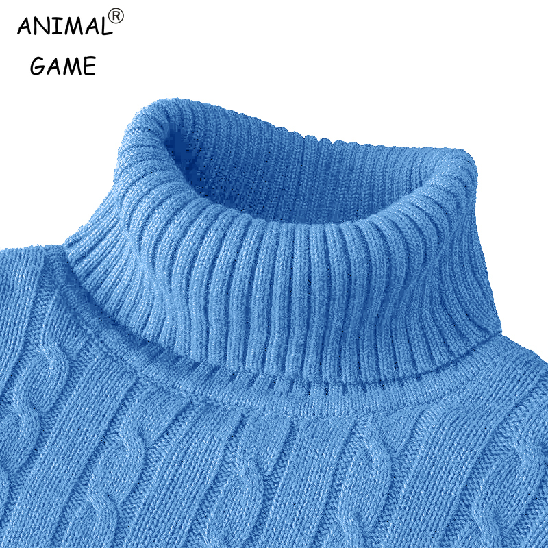 Outdoor Herren Langarm Strickpullover Slim Fit Rollkragenpullover Lässiger Pullover Pullover Winter Basic Schwergewicht Top