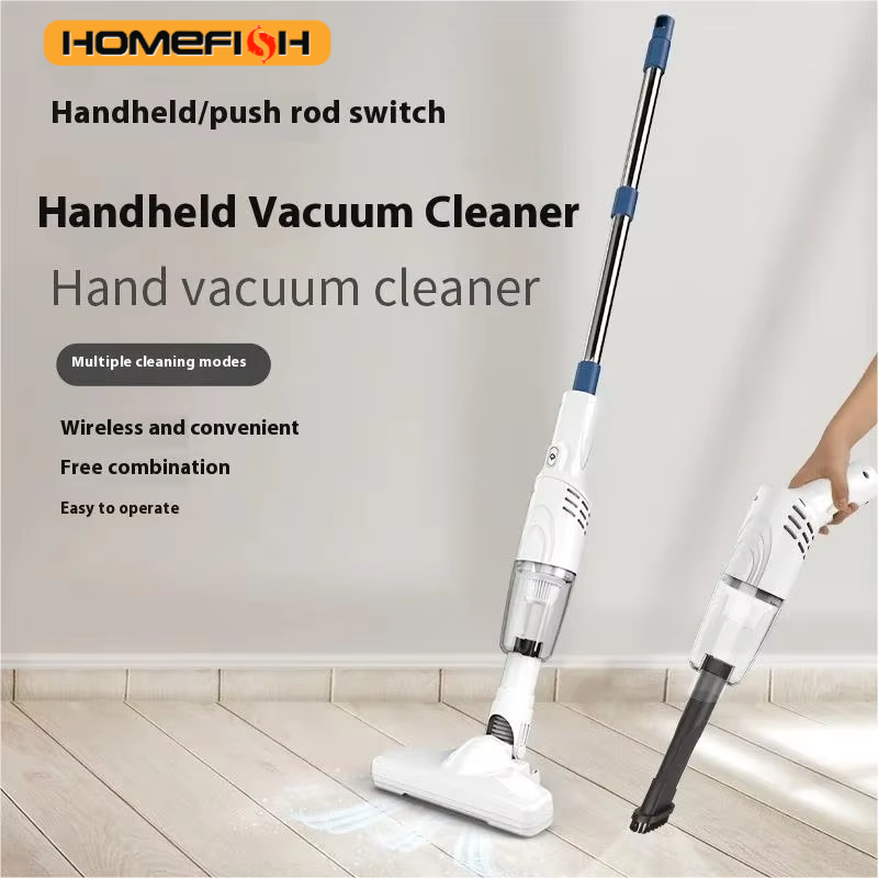 HOMEFISH เครื่องดูดฝุ่นแบบพกพาไร้สาย แรงดูดทรงพลัง ใช้งานได้หลากหลาย และใช้กับรถยนต์ได้