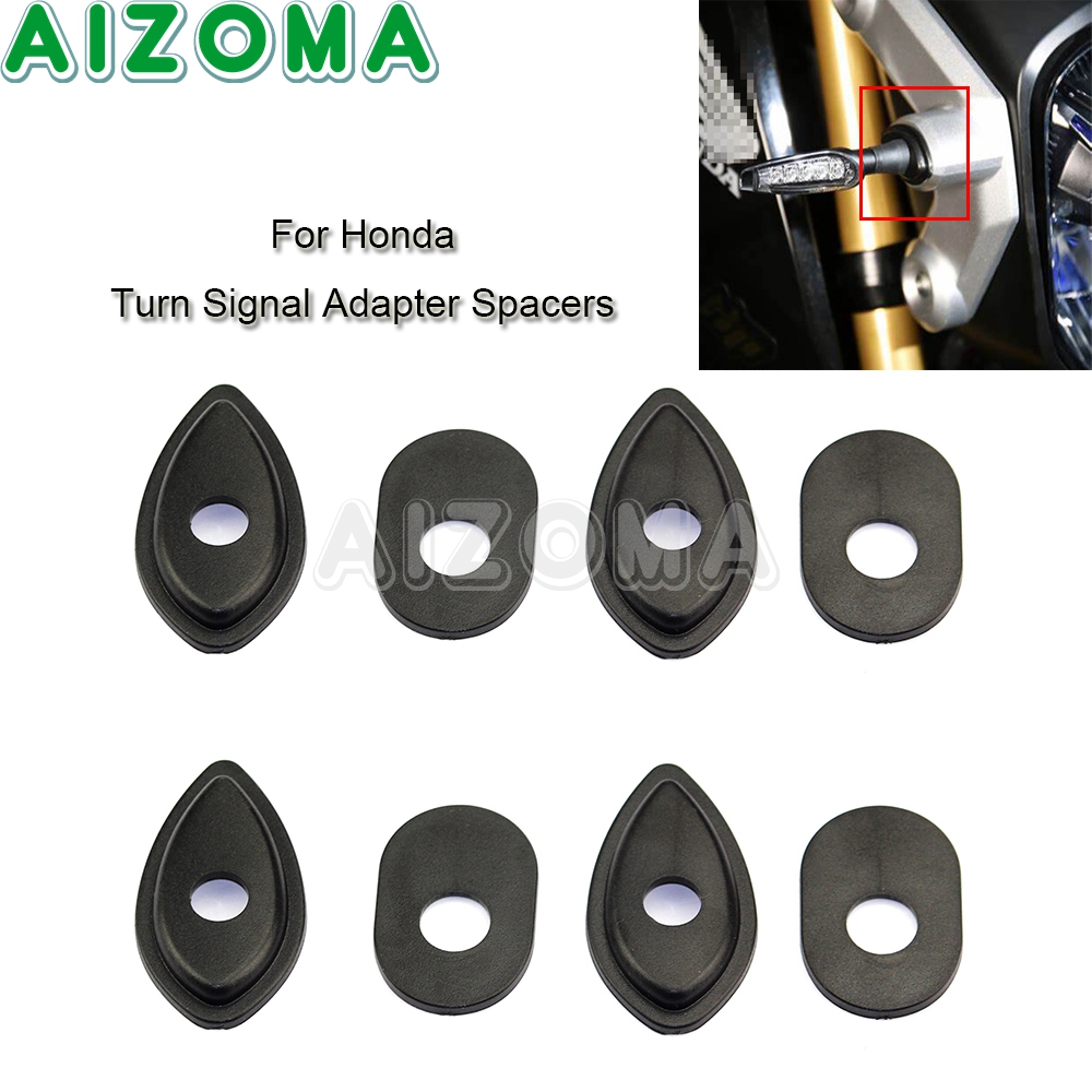 Plaque d'entretoise d'adaptateur de clignotants pour Honda REBEL, 300, 500 Words, M, MSX, CRF250L, NC700S, X, D, CBR, 400, 500, 600, 650, 1000, RR, F, X