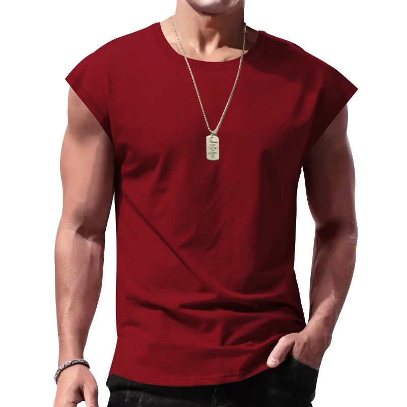 Camiseta sin mangas para hombre, ropa deportiva holgada, Chaleco Corto, ideal para el verano