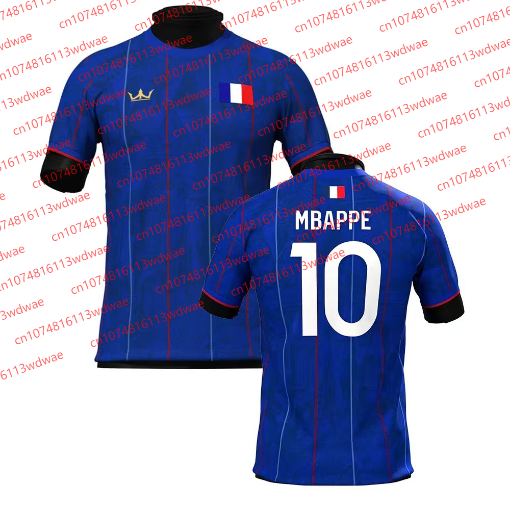 Maglia da calcio in stile francese, ad asciugatura rapida, Mbappé 10, per allenamento all'aperto, edizione speciale, per bambini