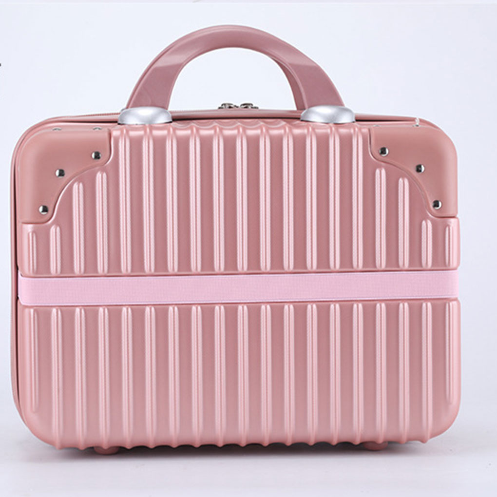 Mini Bagagem Cosmetic Box, Mão Bagagem Organizador, Maquiagem Case, Pequena Mala De Viagem, Caixa De Senha, Boarding Case, 14"
