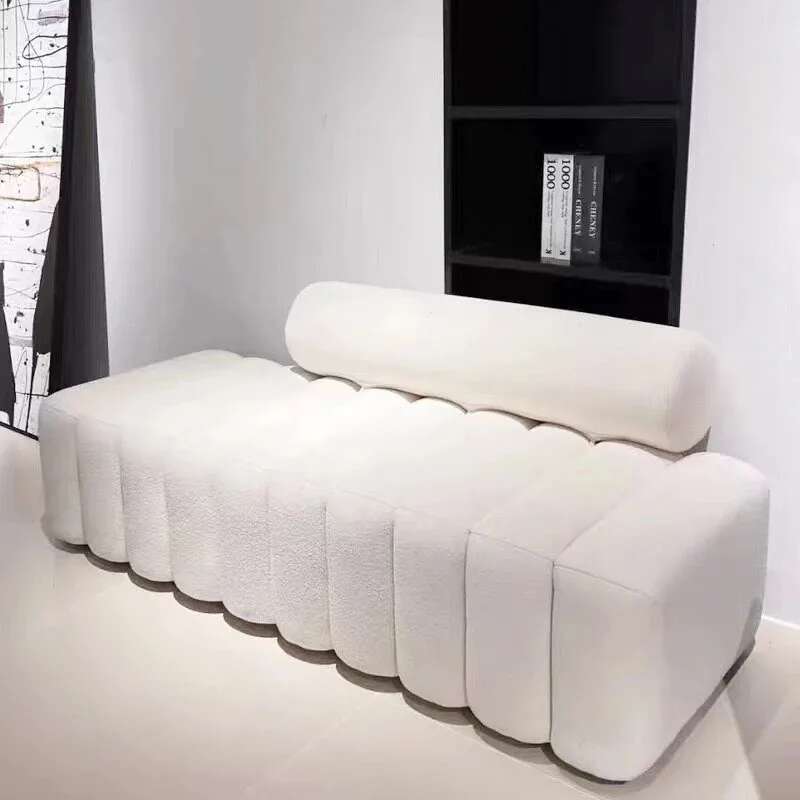 Moderne Veranda Schuhwechselhocker Home Bank Nordic Wohnzimmermöbel Licht Luxus Stoff Osmanen Bekleidungsgeschäft Sofahocker
