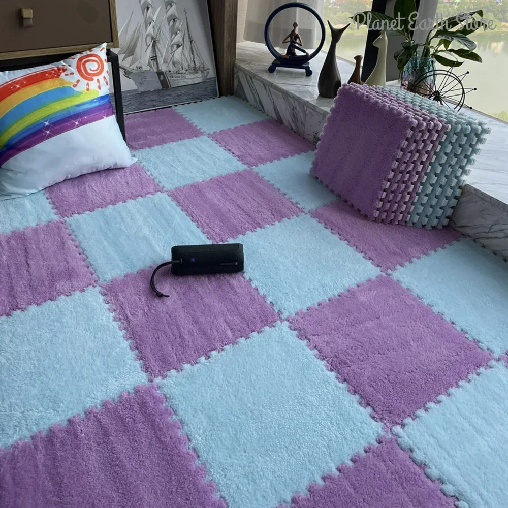 10/20 pçs macio de pelúcia tapete das crianças do bebê jogar esteira brinquedos do bebê eva espuma quebra-cabeça tapete no quarto das crianças manter quente playmat tapete