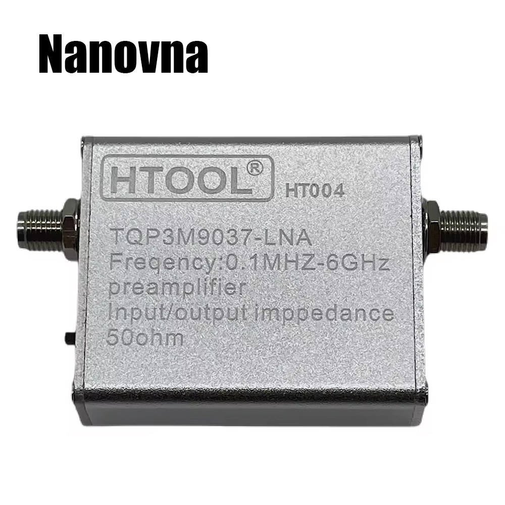 Усилитель сигнала Nanovna HT004, малошумящий широкополосный предусилитель 100–6 ГГц, полнодиапазонный усилитель TQP3M9037, усиление 10–6 ГГц, усиление 20 дБ LNA