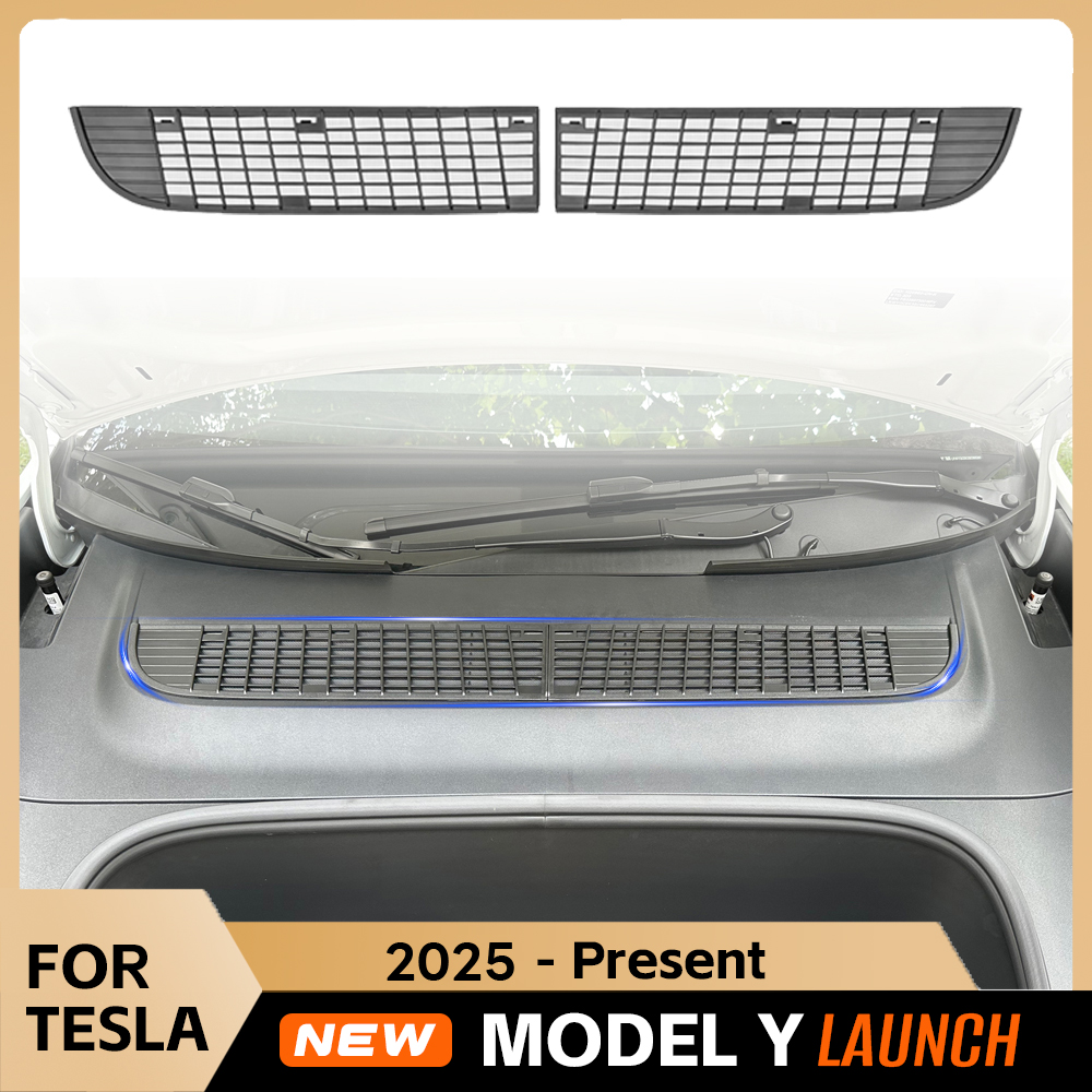 Siatka ochronna przed owadami do przedniego bagażnika Tesla Model Y Juniper 2025 2026, osłona przeciwpyłowa, wewnętrzna kratka wentylacyjna, akcesoria ochronne na otwór wlotu powietrza