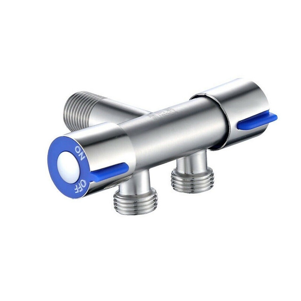 Bad Wasserhahn Dual Control Doppel Griff Edelstahl Kalt Wasser Wasserhahn Badezimmer Waschmaschine Wasserhahn Dreieck Ventil