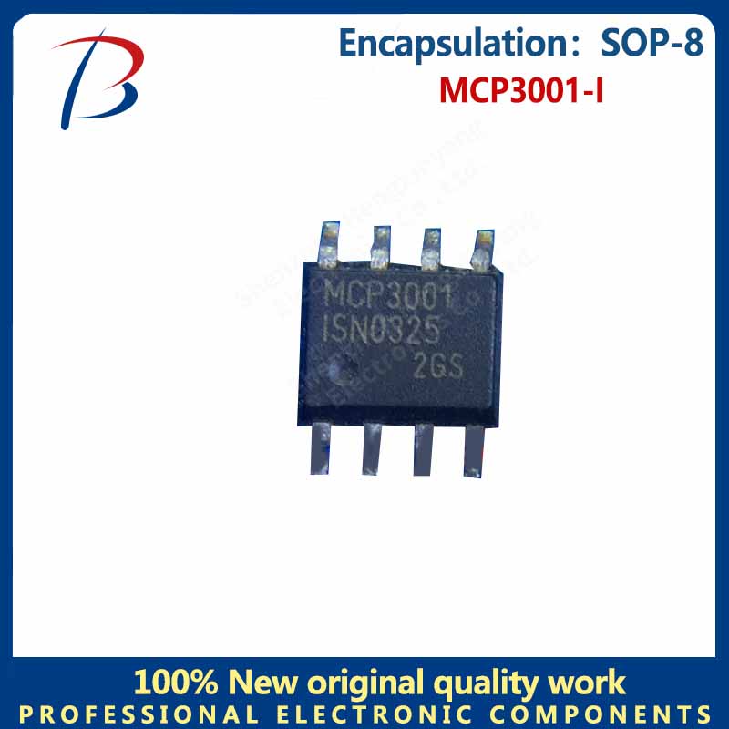MCP3001-I Pacote SOP-8 Tela de conversão analógica para digital, 10pcs