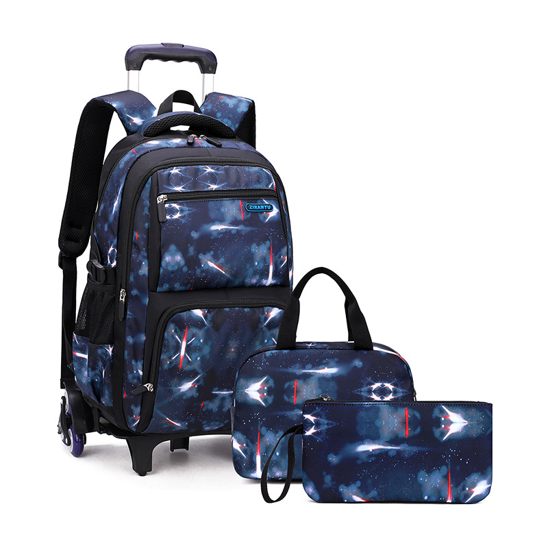 Equipaje de mano para niños, mochila escolar primaria para escuela secundaria, mochila con ruedas para niños, bolsa con carrito para el almuerzo, mochilas escolares