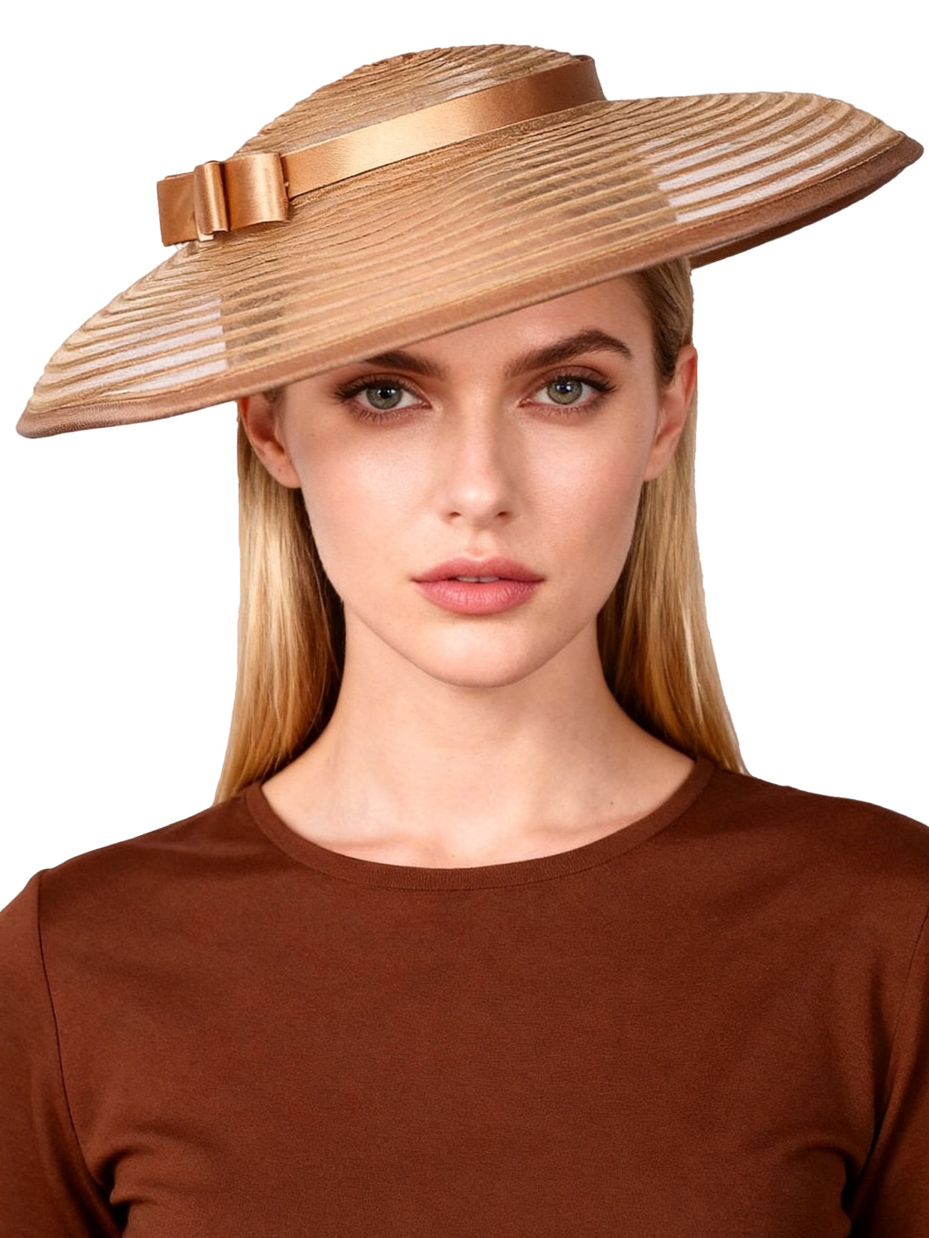 Chapeaux de cérémonie élégants à large bord FS pour femmes, fascinateurs noirs, fedoras Kentucky Derby avec nœud pour mariage et soirée