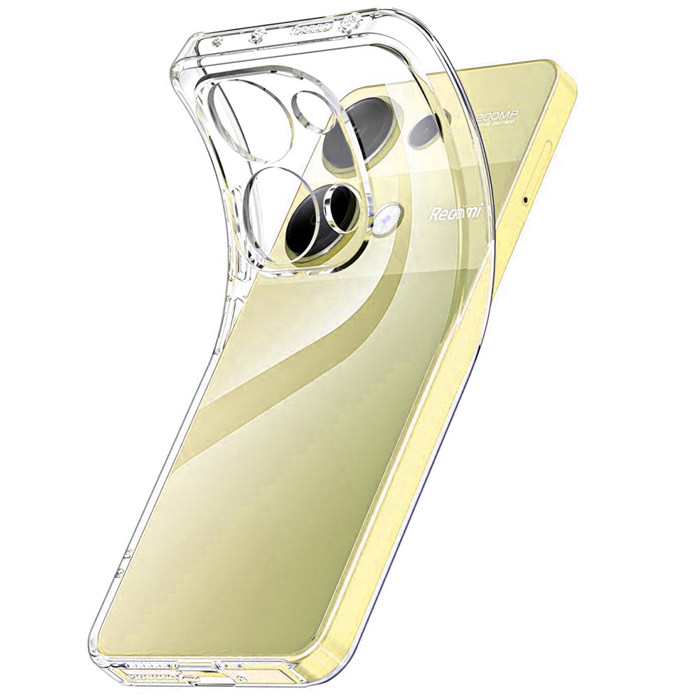 Funda suave de silicona ultrafina para Xiaomi Redmi Note 14 13 12 Pro Plus Pro + 4G 5G, funda trasera transparente a prueba de golpes