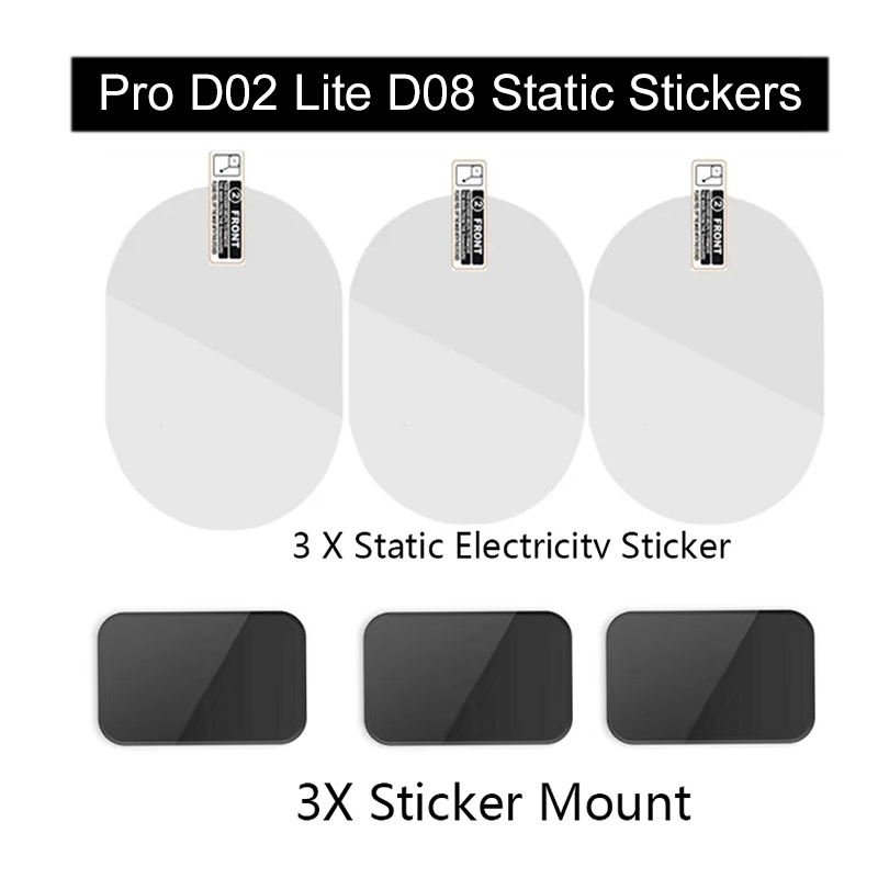 สําหรับ 70mai Dash Cam Lite D02 Lite D08 Mount และสติกเกอร์แบบคงที่เหมาะสําหรับ 70mai D02 Lite D08 ผู้ถือสติกเกอร์ 3pcs