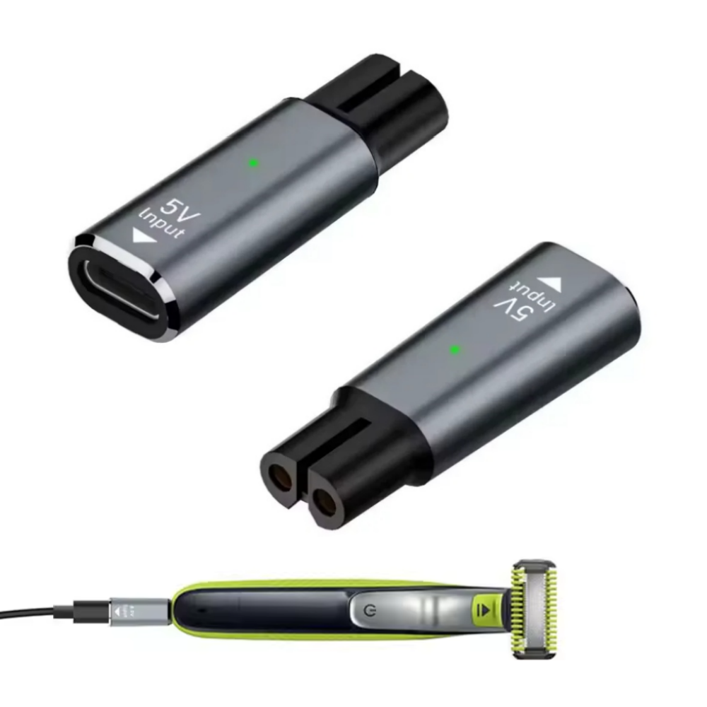 5V Type-C USB Shaver Charger Adapter Portable Beard Trimmer Power for Philips BT3238/15、QP2724、BT3230、MG7910、QP1424/70、S3243/91