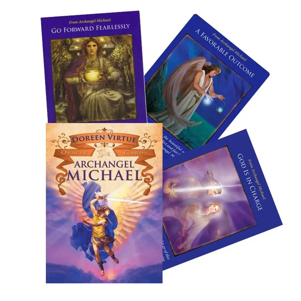 NEW Archangel Michael Oracle Kartu Tarot Board Games English Funny Board Tarot Deck Table Games PDF untuk Pesta Keluarga