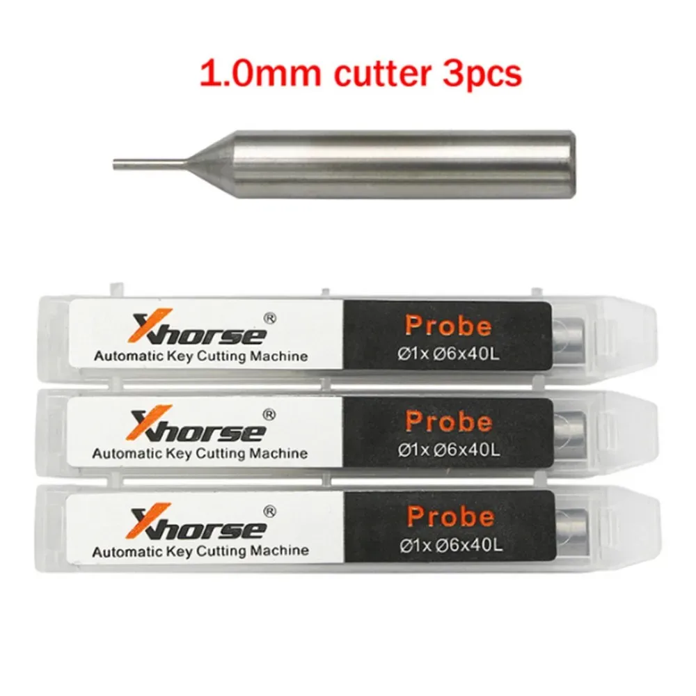 3 szt. Frez sonda 1.0mm 1.5mm 2.0mm 2.5mm dla Xhorse CONDOR XC MINI Plus Dolphin XP-005 XP-007 maszyna do cięcia kluczy