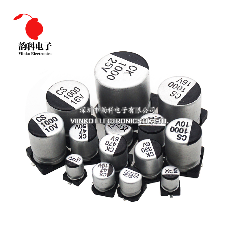 10 Uds condensador electrolítico de aluminio SMD 6,3 V 10V 16V 25V 35V 50V 1UF 2,2UF 4,7UF 10UF 22UF 47UF 100UF 220UF 330UF 470UF 1000UF